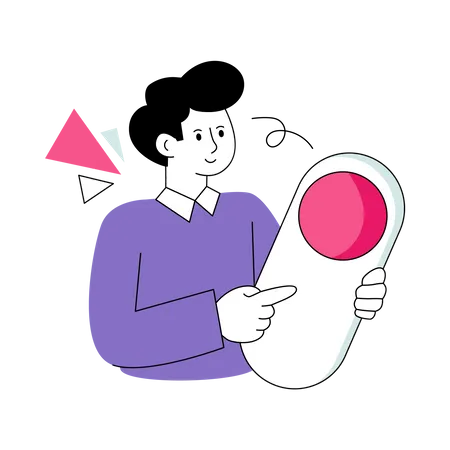 Toggle Button  Illustration