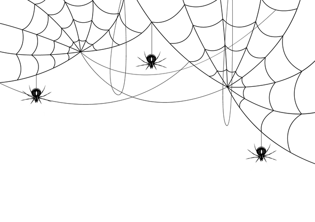 Halloween Night Party Background Silhouette Landing Page Illustration Avec Sorciere Maison Hantee Citrouilles Chauves Souris Et Autres Pour Ajouter Votre Style De Conception Illustration
