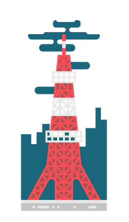 Tokyo tower Illustration