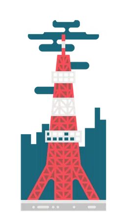 Tokyo tower  Illustration