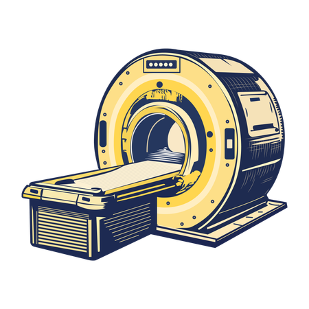 Scanner de tomografia computadorizada  Ilustração