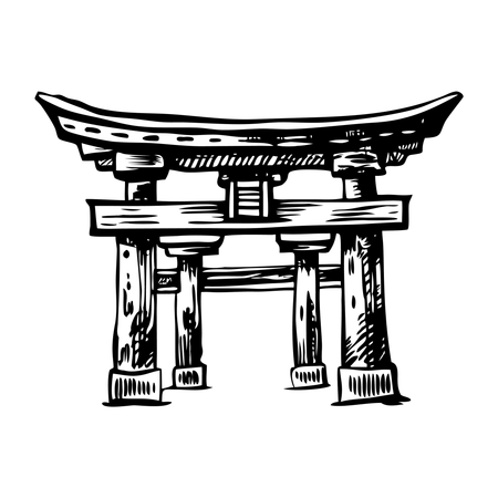 Torii gate  Illustration