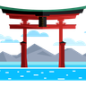torii gate illustration svg