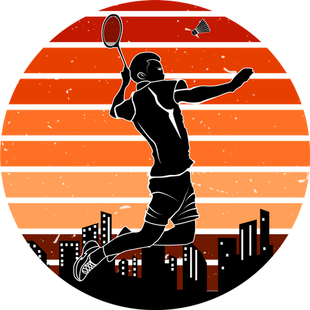 Torneio de badminton  Ilustração