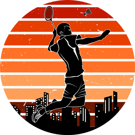 Torneio de badminton  Ilustração