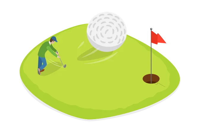 Torneio de golfe  Ilustração