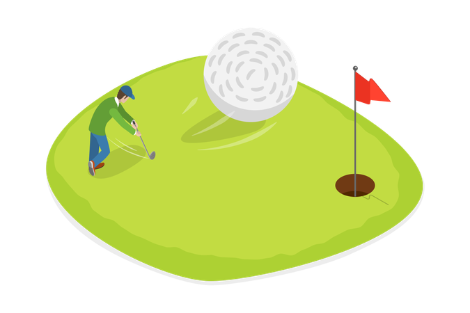 Torneo de golf  Ilustración