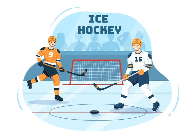 Torneo de hockey sobre hielo  Ilustración