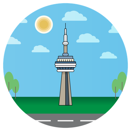 Toronto Canada Island  Illustration