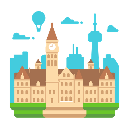 Toronto City Hall  Illustration