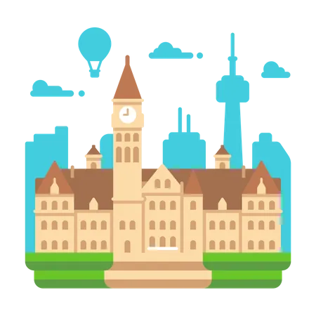 Rathaus von Toronto  Illustration