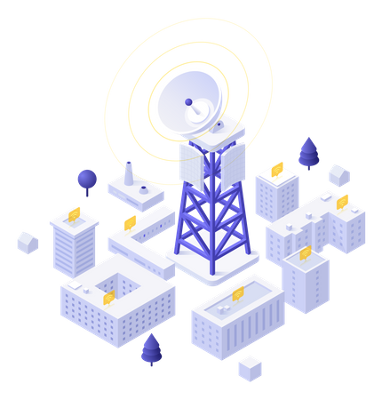 Torre de celular  Ilustração