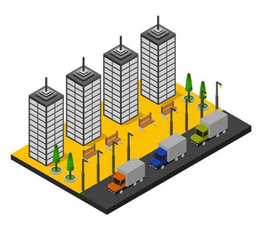 Torre de negocios  Ilustración