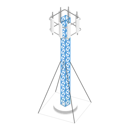 Torre de telecomunicações  Ilustração