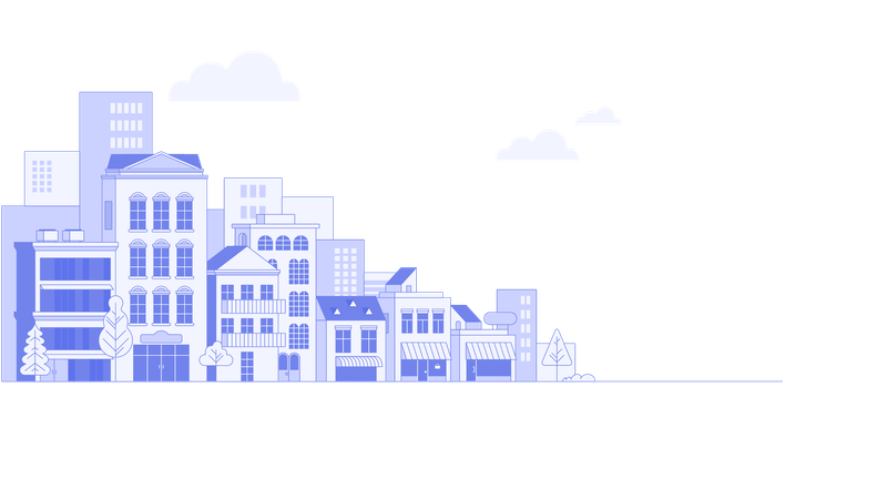 Torres y edificios  Ilustración