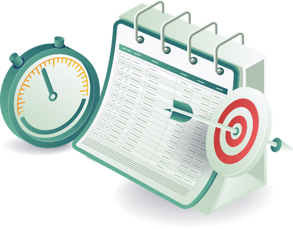 Total analysis of business plan data performance  Illustration