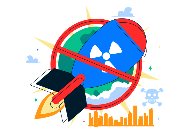 Total Elimination of Nuclear Weapon  Illustration