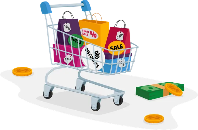 Total Sale  Illustration