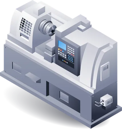 Tour automatique CNC  Illustration