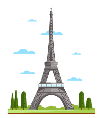 Tour eiffel à paris  Illustration