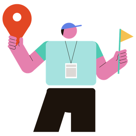 Tour Guide  Illustration