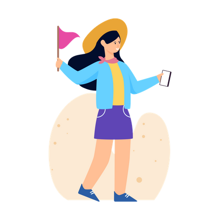 Tour Guide  Illustration