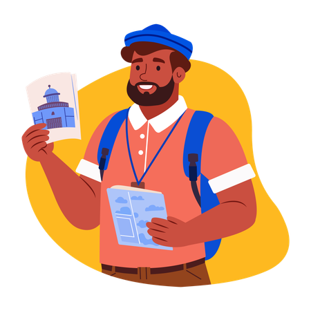 Tour Guide  Illustration