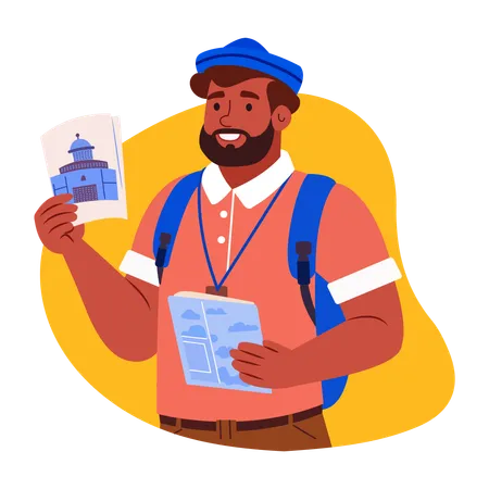 Tour Guide  Illustration