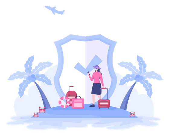 Tour Insurance Policy  Illustration