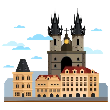 Tourism Places  Illustration