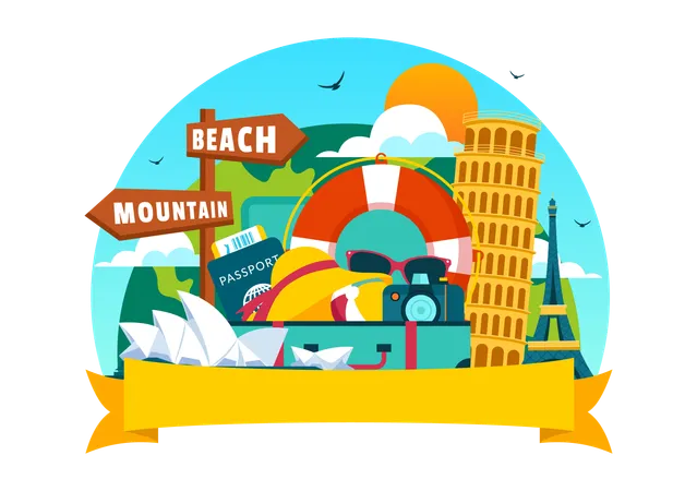 Tourism Promotion  Illustration