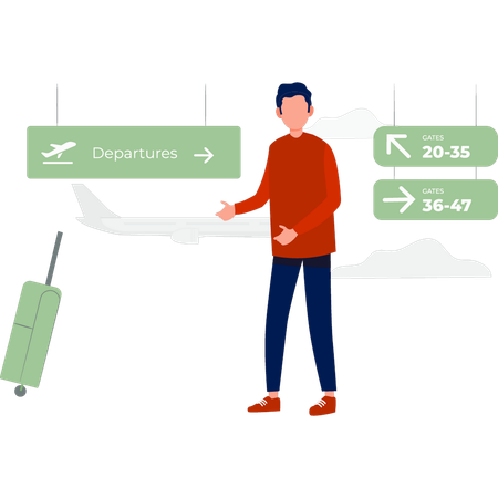 Tourist guide liner to enter ticket number wise through different gates  Illustration