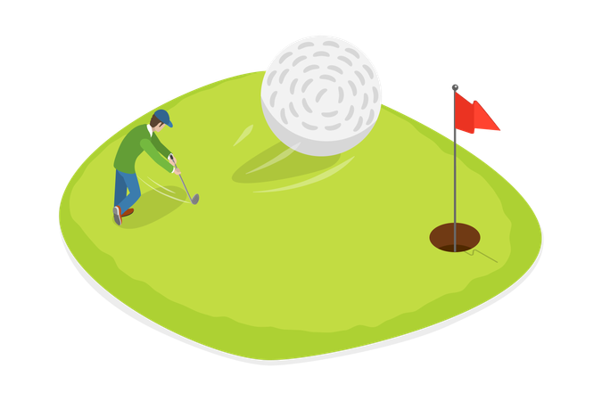 Tournoi de golf  Illustration