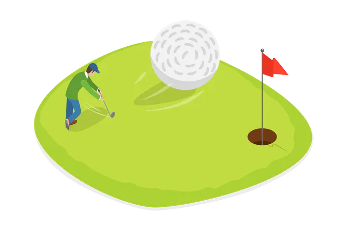 Tournoi de golf  Illustration