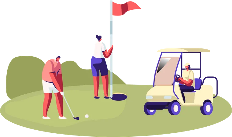 Tournoi de golf  Illustration