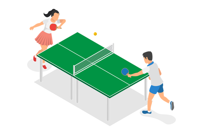 Tournoi de ping-pong  Illustration