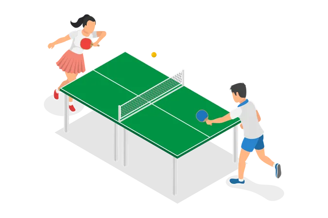 Tournoi de ping-pong  Illustration