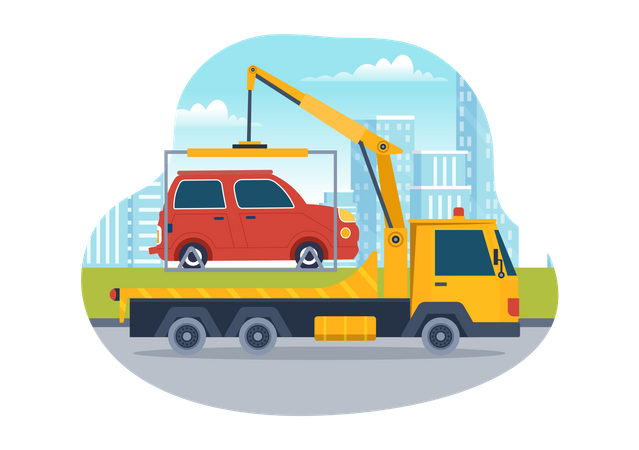Tow Truck  Illustration