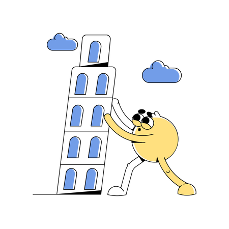 Tower of Pisa  Illustration