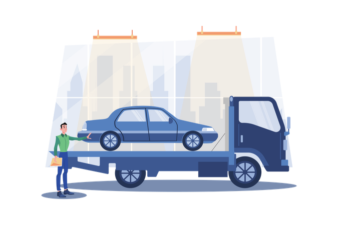 Towing Service Illustration