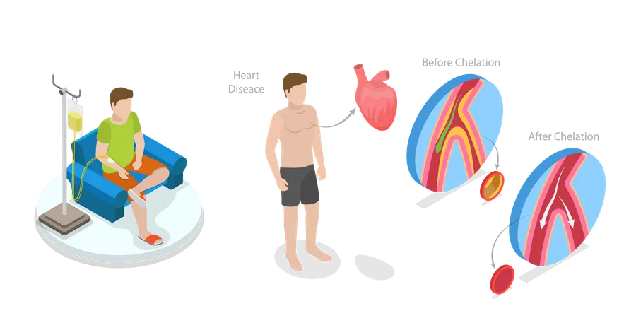 Toxic Heavy Metal Medical Treatment  Illustration