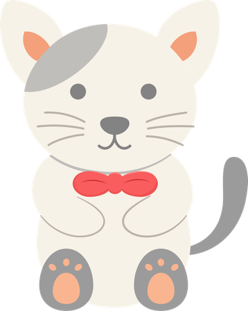 Toy cat  Illustration