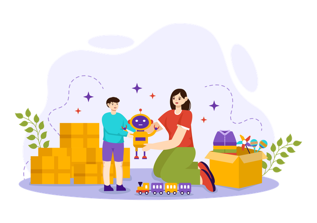 Toy Donation  Illustration