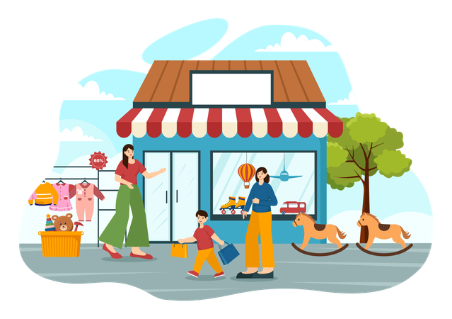 Toy Retailer  Illustration