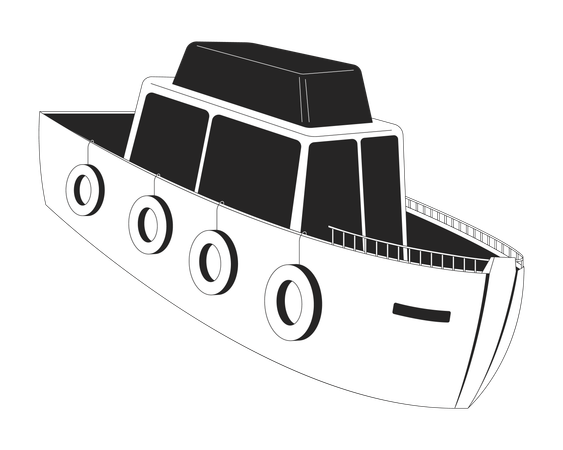 Toy ship  Illustration