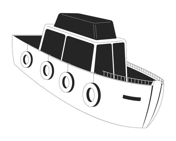 Toy ship  Illustration