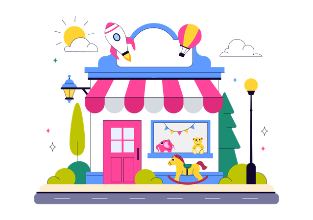 Toy Store  Illustration