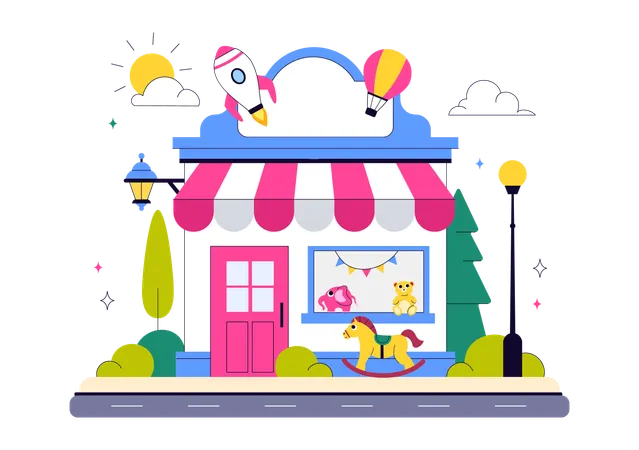 Toy Store  Illustration