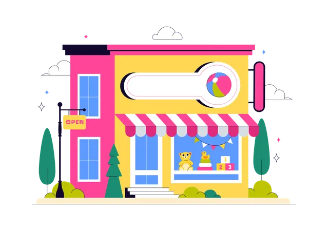 Toy Store  Illustration