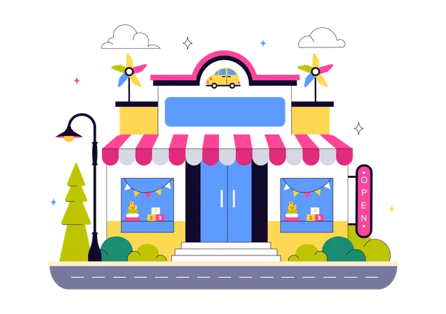 Toy Store  Illustration